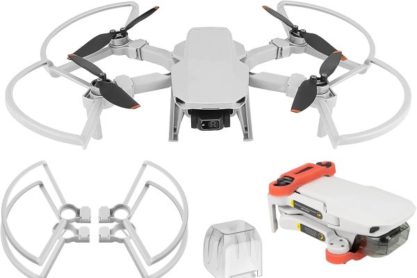 Craznick Propellers for DJI Mini 4K/2/2 SE Propellers Landing Guard Leg Extensions Support Propellers Gimbal Protection Total Cover 24pcs for DJI Mini 4K 2SE Drone Accessories Set