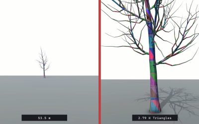 8 GB di memoria sono pochi? AMD mostra una scena 3D con 1.200 alberi usando solo 51 KB