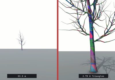 8 GB di memoria sono pochi? AMD mostra una scena 3D con 1.200 alberi usando solo 51 KB