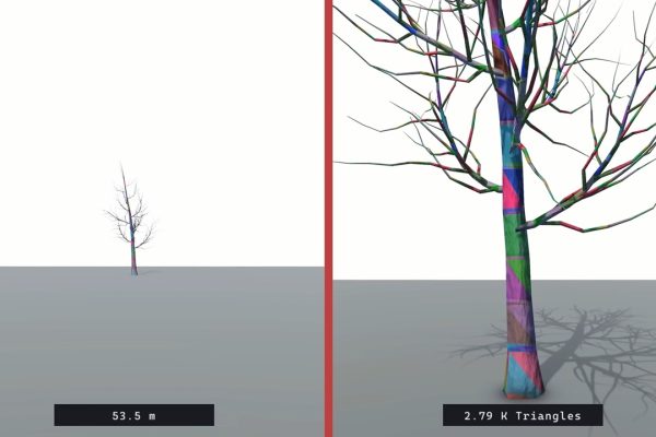8 GB di memoria sono pochi? AMD mostra una scena 3D con 1.200 alberi usando solo 51 KB