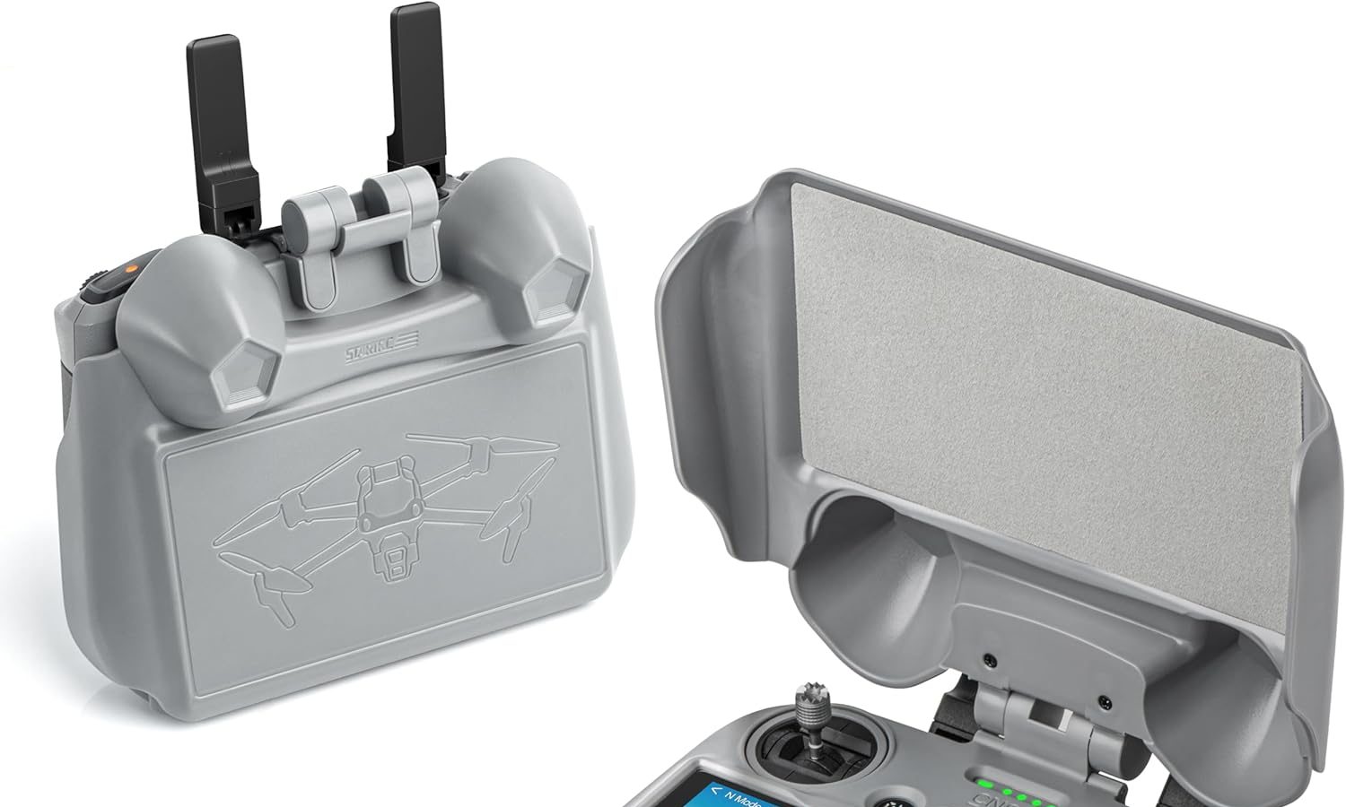 STARTRC RC 2 Pack Sunshade Screen Protector for DJI Mini 4 Pro/Air 3S/Air 3/Neo, 3-IN-1 Sunshade Screen Cover for DJI RC 2 Accessories, Full Protection Drone Controller(ONLY for RC 2)