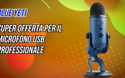 Blue Yeti a 84€ su Amazon: microfono USB professionale con Blue VO!CE per streaming e podcast