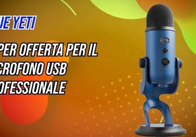 Blue Yeti a 84€ su Amazon: microfono USB professionale con Blue VO!CE per streaming e podcast