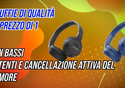 Doppio JBL: su Amazon il bundle con due cuffie di qualità al prezzo di una sola cuffia