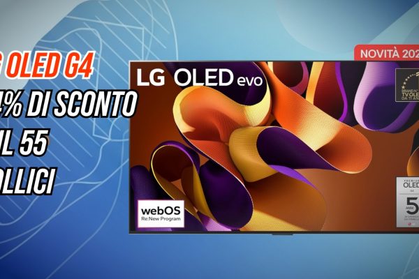 È crollato il prezzo dell'LG OLED G4 da 55'': oggi su Amazon a 1.109€, si risparmiano centinaia di euro rispetto al listino