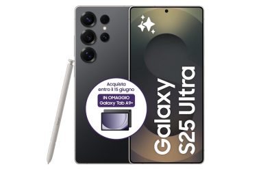 Galaxy S25 Ultra 1 TB ai minimi storici: il top Samsung con fotocamera da 200 MP cala a 1.391€, venduto e spedito da Amazon, e in regalo c'è un portatile