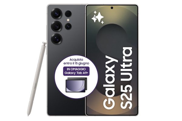 Galaxy S25 Ultra 1 TB ai minimi storici: il top Samsung con fotocamera da 200 MP cala a 1.391€, venduto e spedito da Amazon, e in regalo c'è un portatile