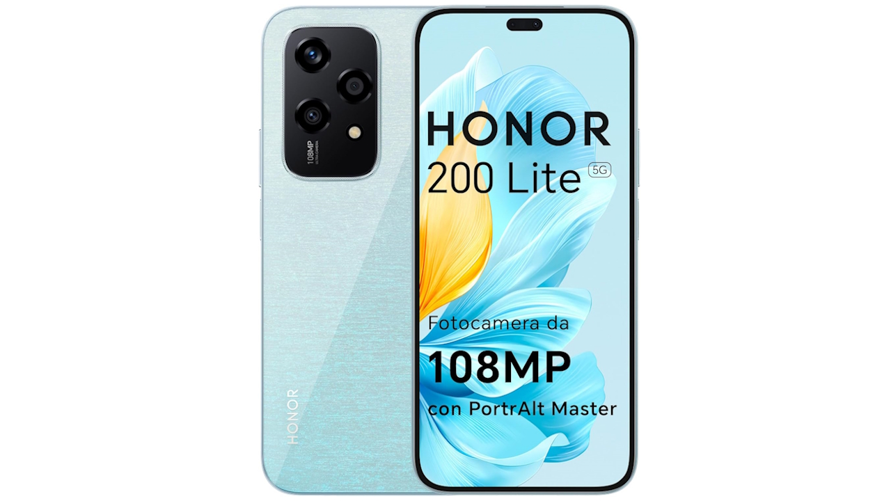 HONOR 200 Lite a 179€ su Amazon: display luminoso e fotocamera 108 MP a prezzo contenuto