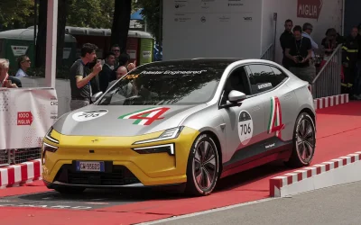 La Polestar 4 ha vinto la Mille Miglia Green 2025. Altre due Polestar nella top 10
