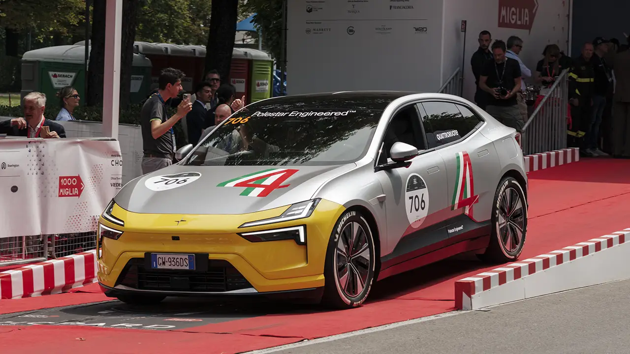 La Polestar 4 ha vinto la Mille Miglia Green 2025. Altre due Polestar nella top 10