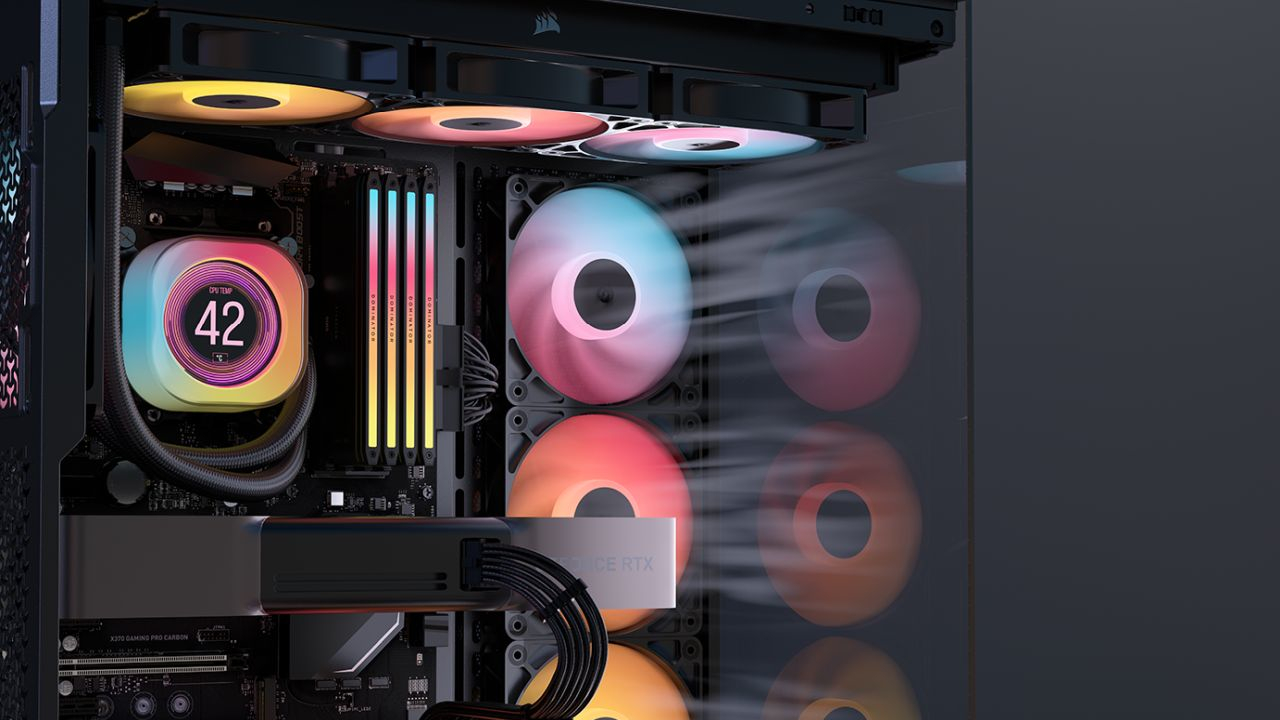 Le ventole Corsair RS-R ARGB pensano all'estetica senza dimenticare il raffreddamento