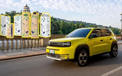 Nella Fiat Grande Panda ci sono 140 cartoni Tetra Pak riciclati a nuova vita