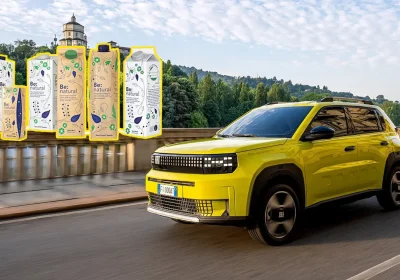 Nella Fiat Grande Panda ci sono 140 cartoni Tetra Pak riciclati a nuova vita