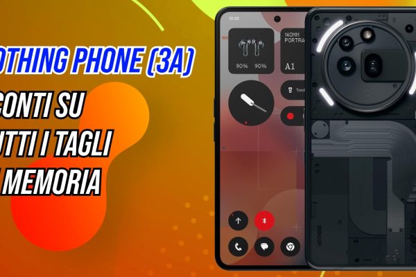 Nothing Phone (3a) in offerta su Amazon: display AMOLED da 6,77, fotocamera da 50 MP e ricarica da 50W a prezzi ribassati