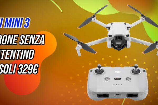 Scendono i prezzi dei mini droni DJI: Mini 3 a 329€ e Mini 4 Pro da 630€, perfetti senza patentino