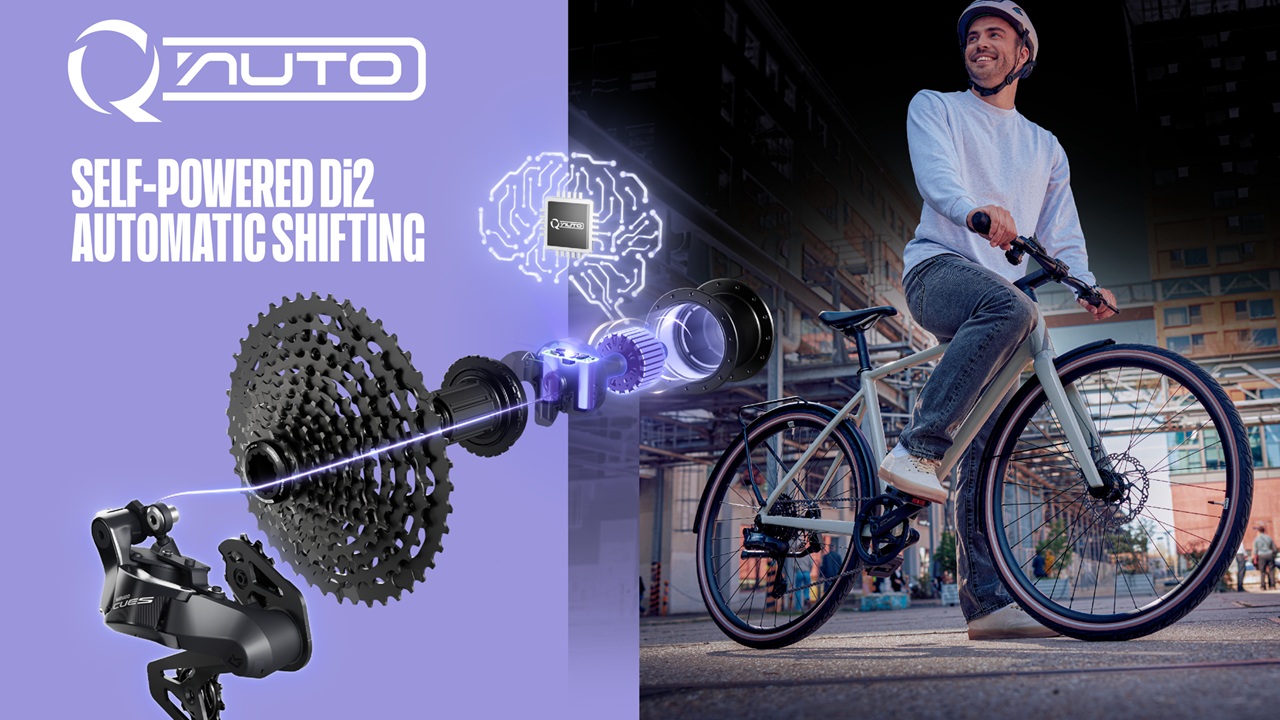 Shimano Q'AUTO: cambio elettronico automatico che si adatta al ciclista, senza batteria!