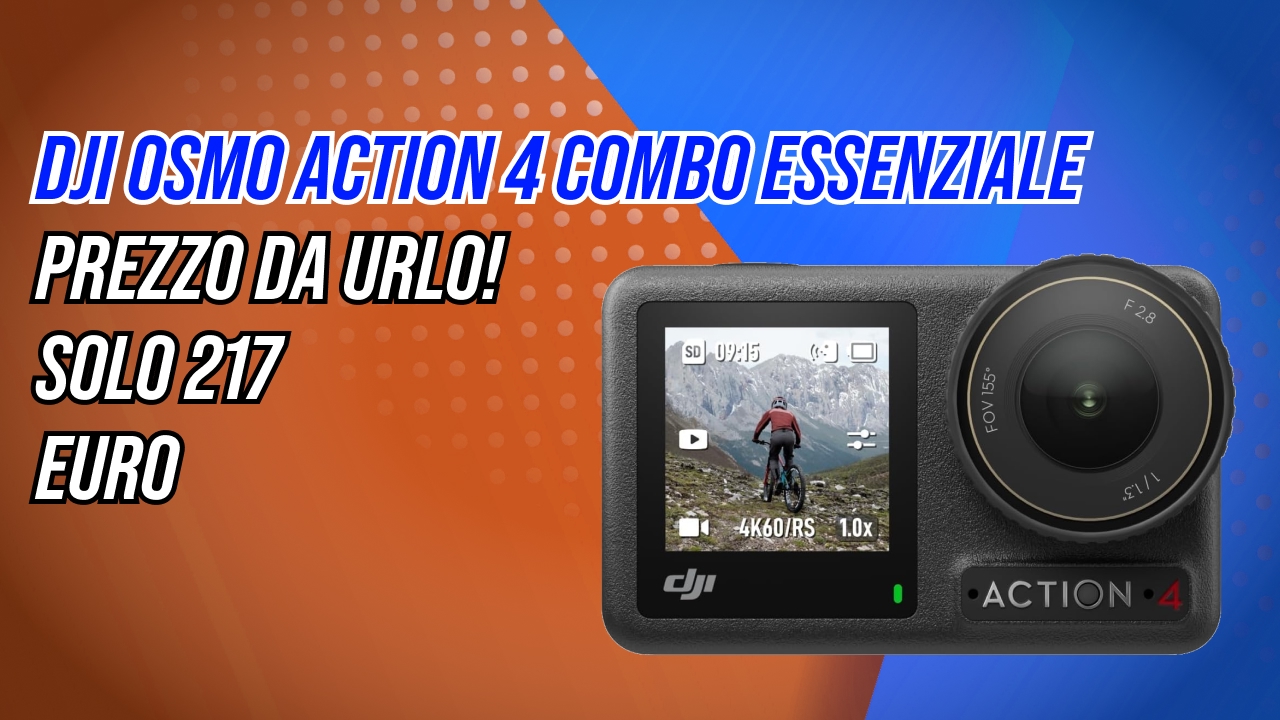 Una action cam da urlo a un prezzo da non credere: DJI Osmo Action 4 a 217€