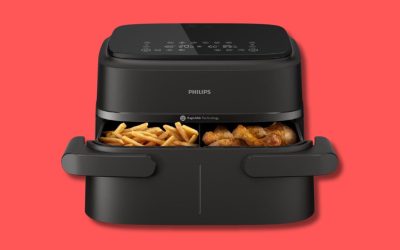 Friggitrici ad aria con doppio cestello per cucinare due pietanze in metà tempo