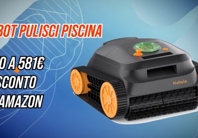 Robot pulisci piscina in sconto su Amazon: dai modelli base ai top di gamma con mappatura e IA
