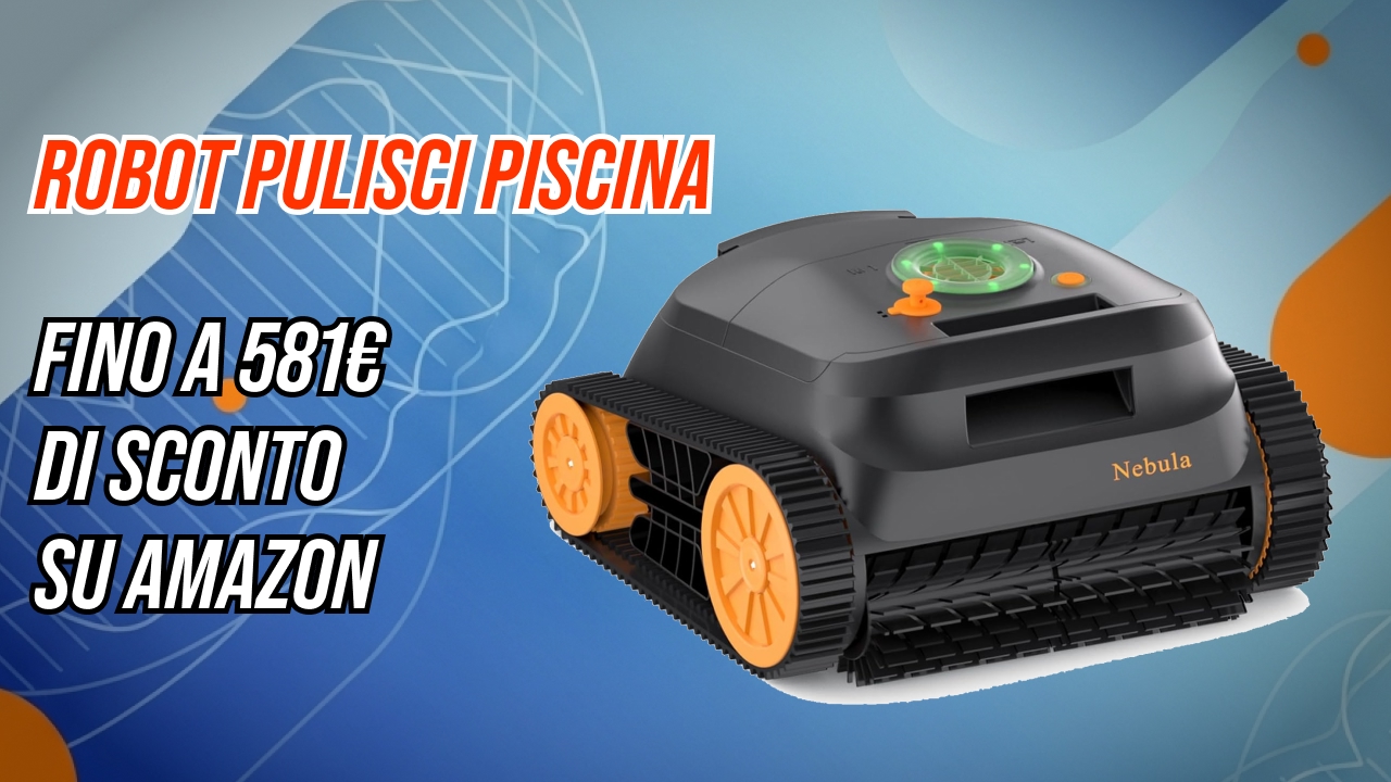 Robot pulisci piscina in sconto su Amazon: dai modelli base ai top di gamma con mappatura e IA