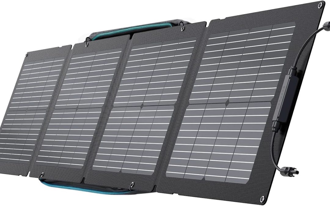 Sconto su ECOFLOW 110W, il pannello solare portatile pensato per campeggio e viaggi off-grid