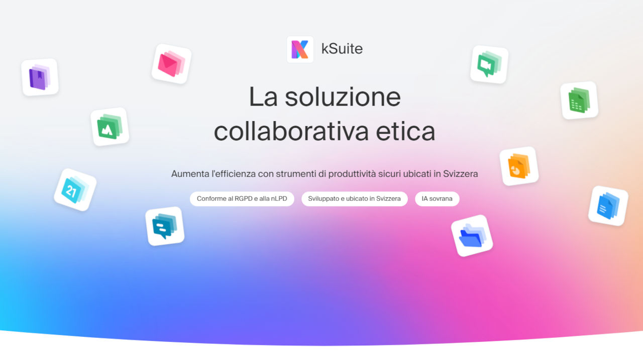 kSuite, la soluzione svizzera per la produttività basata su sicurezza e sovranità dei dati