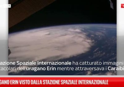 L’uragano Erin visto dalla Stazione Spaziale Internazionale