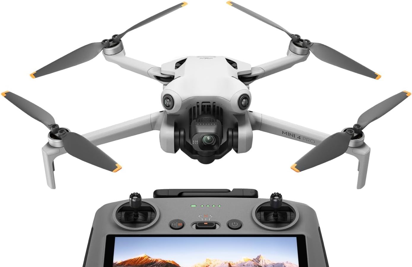 DJI Mini 4 Pro (con DJI RC 2), mini drone pieghevole per adulti con fotocamera in 4K, meno di 249 g, autonomia di volo di 34 min, trasmissione video di 20 km, rilevamento ostacoli omnidirezionale, C0