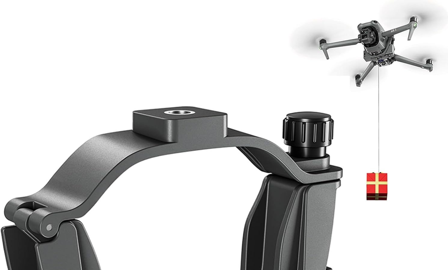 LICHIFIT Drone Airdrop System with 1/4 Screw Hole Interface for DJI Air 3 Photosensitive Launcher Transport Delivery Payload Release Dropping Device