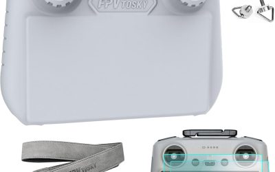 FPVtosky Mini 4 Pro Nuovo RC-2 Paraluce + 2 protezioni per lo schermo + set di cordicelle – 3 in 1 Supporto per telecomando RC-2 controller drone per DJI Mini 4/Air 3, Accessori DJI RC 2