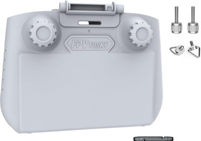 FPVtosky Mini 4 Pro Nuovo RC-2 Paraluce + 2 protezioni per lo schermo + set di cordicelle – 3 in 1 Supporto per telecomando RC-2 controller drone per DJI Mini 4/Air 3, Accessori DJI RC 2