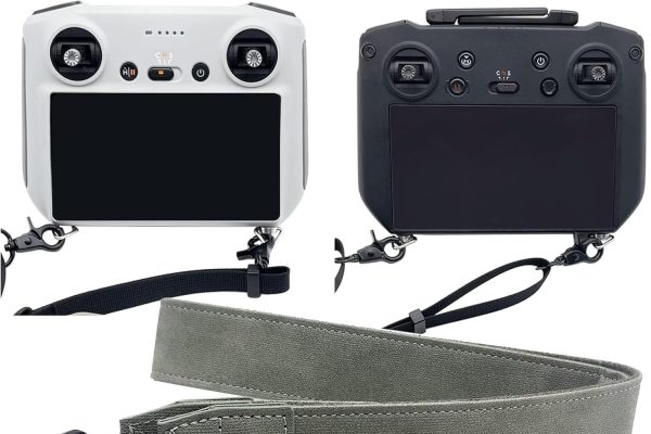 FPVtosky Cordino da collo per DJI RC/RC 2/DJI RC Pro/RC Plus Controller, tracolla da collo in pelle PU per controller DJI, compatibile con DJI Mini 3 Pro Mavic 3 Air 3 accessori per telecomando