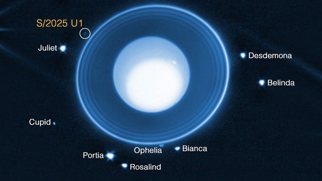 Il telescopio spaziale James Webb ha scoperto una nuova luna di Urano