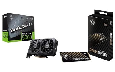 RTX 5060 MSI a 329€ e Amazon ci mette dentro un SSD Gen.4 da 1TB gratis