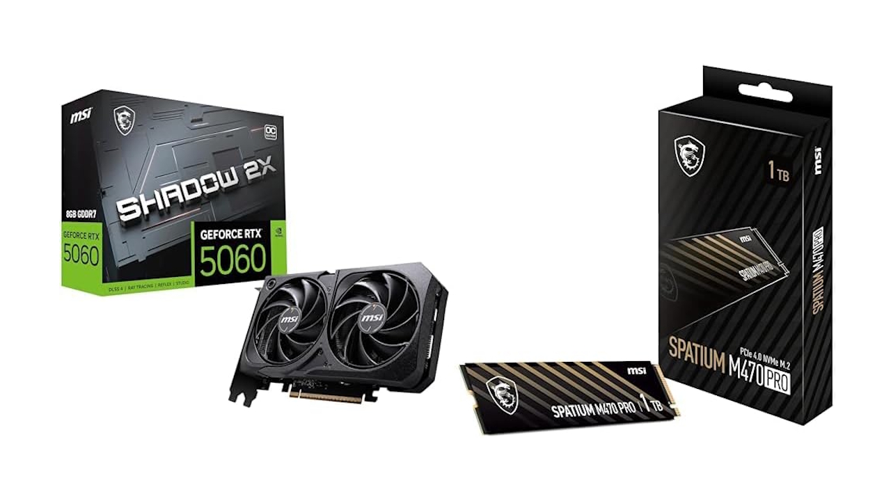 RTX 5060 MSI a 329€ e Amazon ci mette dentro un SSD Gen.4 da 1TB gratis