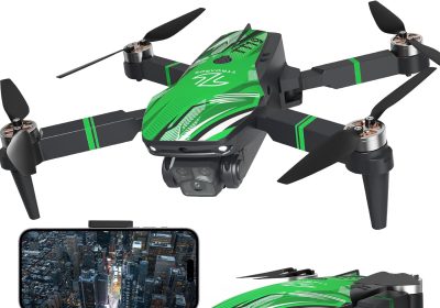 TTROARDS Drone with 1080P Camera for Adults, 270° Obstacle Avoidance Brushless Motor Level 3 Wind Resistance, Foldable RC Quadcopter Drones for Beginners (Green)