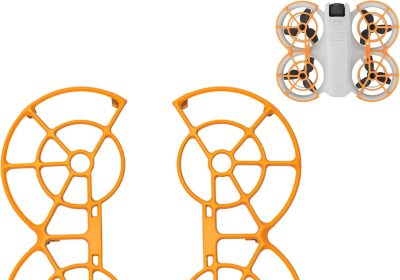 DJI Neo Drone Guard Full Propeller Protection Propeller Guard Ring for DJI Neo Full Protection for Drone Propellers (Orange)