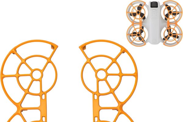 DJI Neo Drone Guard Full Propeller Protection Propeller Guard Ring for DJI Neo Full Protection for Drone Propellers (Orange)