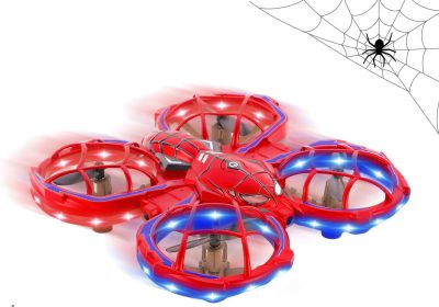 Mini Drones Toy for Kids 6-10 Years Old Remote Control Airplane for Kids Beginners with LED Light, Indoor Outdoor Gift for Boys and Girls