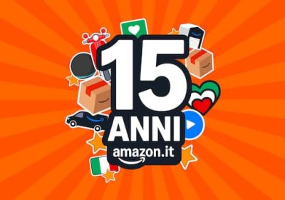 Amazon compie 15 anni in Italia, tre giorni di offerte