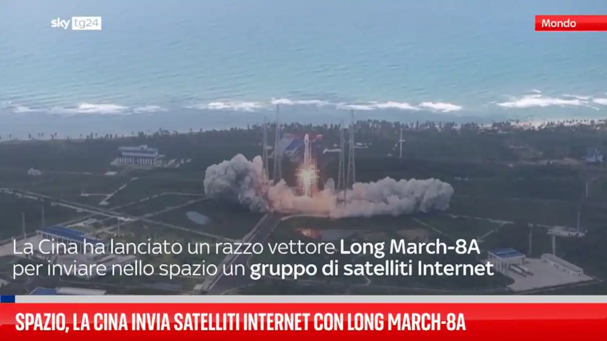 Spazio, La Cina Invia Satelliti Internet Con Long March-8A