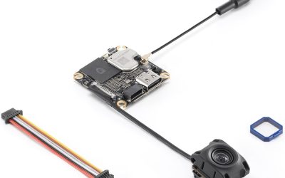 DJI O4 Air Unit for FPV Drone, Digital Transmission System, Low Latency 20ms, Max Distance 10km, 4K/60fps Video Recording, 1080P/100fps Live View, 8.2g Weight, 1/2″ CMOS Sensor