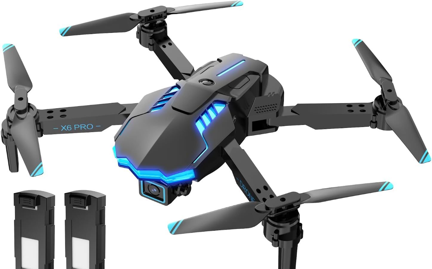 Drone with Camera 1080P Foldable RC Quadcopter Remote Controlled Drones for Beginners and Children/Adults, Toys Gift for Boy and Man (Black)