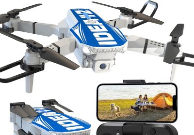 LE-IDEA IDEA12 Mini Drone with 1080P Camera, Optical Flow Positioning, 270° Obstacle Avoidance, Headless Mode, Quadcopter Drones with WiFi Transmission for Adults (Blue)