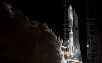 Blue Origin New Glenn: completato lo static fire del razzo spaziale per la missione NASA ESCAPADE