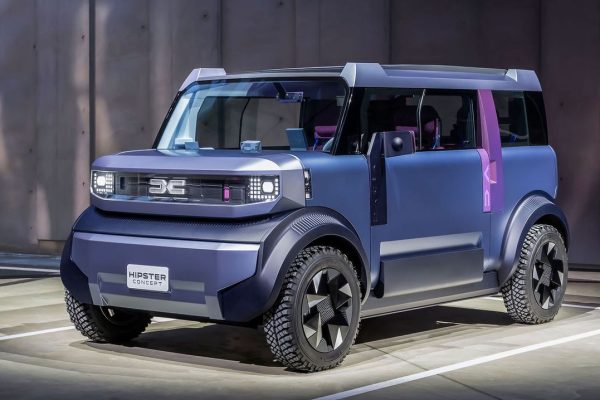 Dacia Hipster Concept, la microcar a forma di cubetto che pesa solo 800 chili