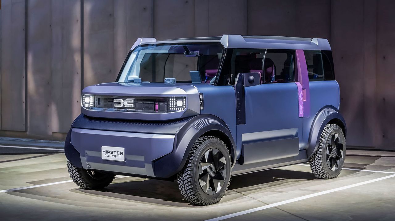 Dacia Hipster Concept, la microcar a forma di cubetto che pesa solo 800 chili