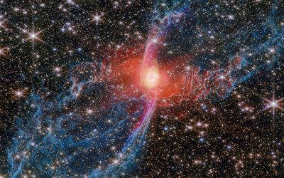 Il telescopio spaziale James Webb ha catturato una bellissima immagine della Nebulosa del Ragno Rosso