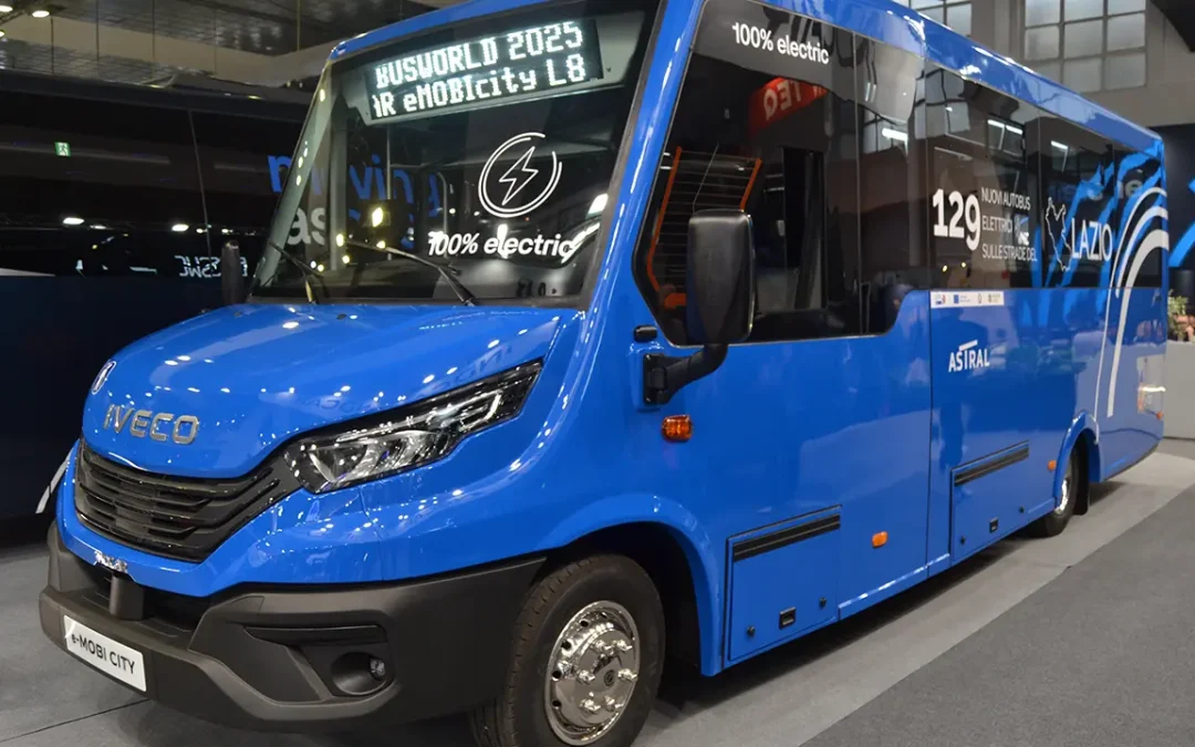 Iveco fornirà 129 minibus elettrici alla regione Lazio, accordo da 49 milioni di euro