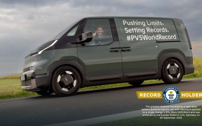Kia PV5: è record di autonomia! Il furgoncino elettrico supera i 690 km con una ricarica